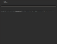 Tablet Screenshot of 1923.org